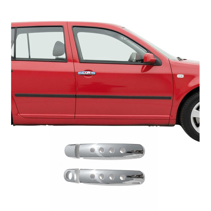 Türgriff Blende Türgriffkappen für VW Polo 2001-2009 2-Tür Edelstahl Silber 2tlg