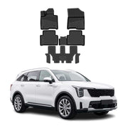 OMAC Gummimatten Fußmatten für Kia Sorento mk4 2023-2026 Facelift TPE Schwarz