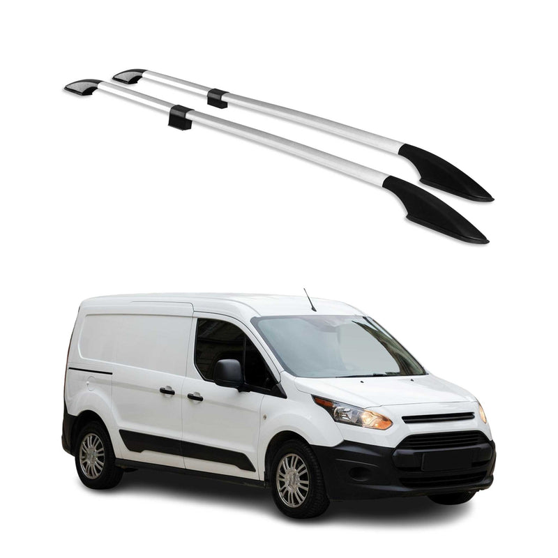Dachreling Alu für Ford Transit Connect 2013-2024 Langer L2 Alu Grau