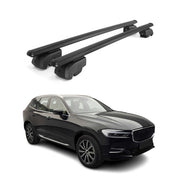Dachträger Gepäckträger für Volvo XC60 II SUV 2017-2026 ABE Alu Schwarz 2tlg