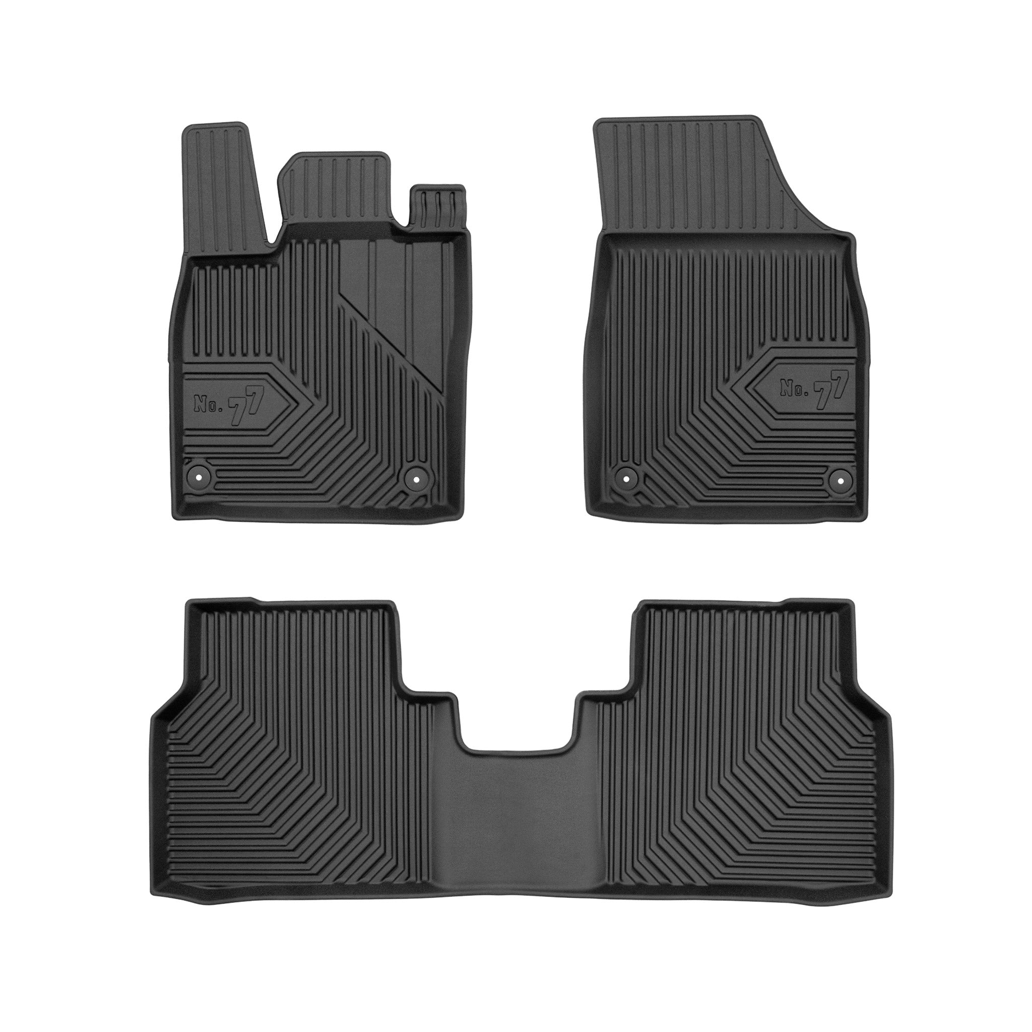 Fußmatten Gummimatten 3D Passform für Skoda Elroq 2024-2026 Gummi TPE Schwarz