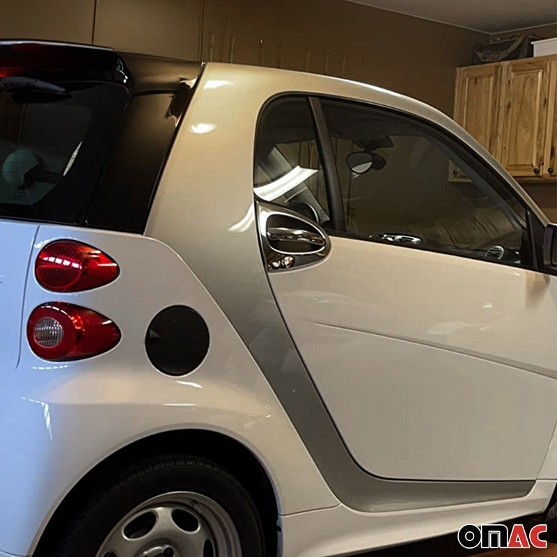 Türgriff Blende Türgriffkappen für Smart ForTwo 2007-2015 Edelstahl Silber 4tlg