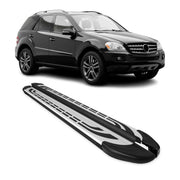 Trittbretter Schweller Seitenbretter für Mercedes M Klasse 2005-2011 Alu Schwarz