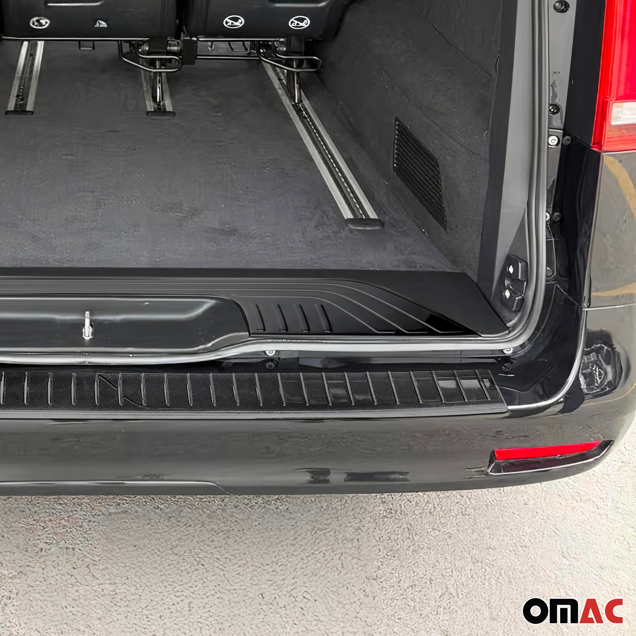 Chrom Satz Ladekantenschutz & Stoßstange für Mercedes Vito W447 2014-26 Dunkel