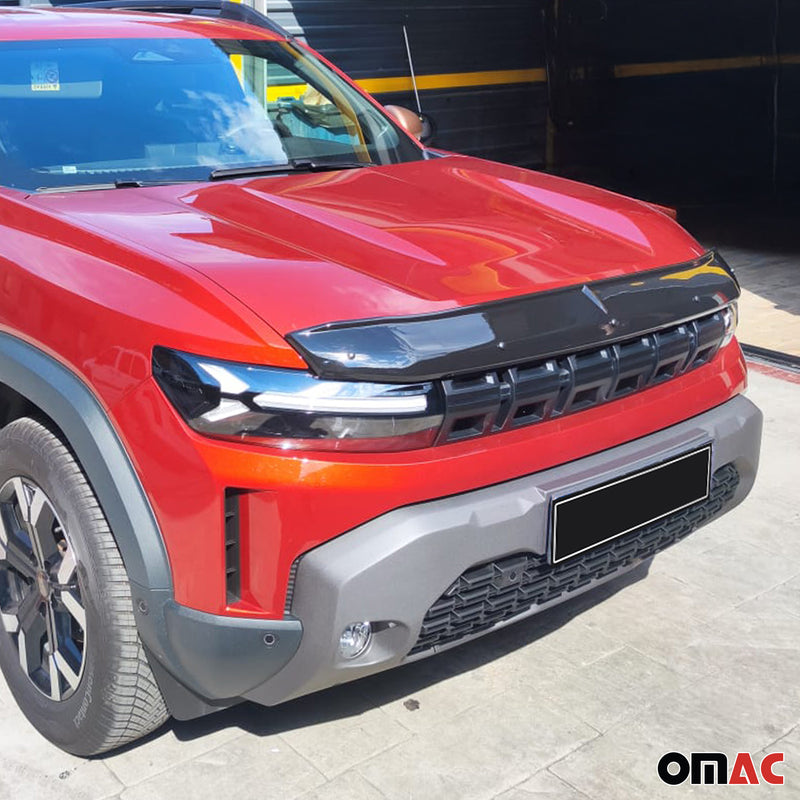 Motorhaube Deflektor Insekten für Dacia Duster mk3 2024-2025 ABS Schwarz