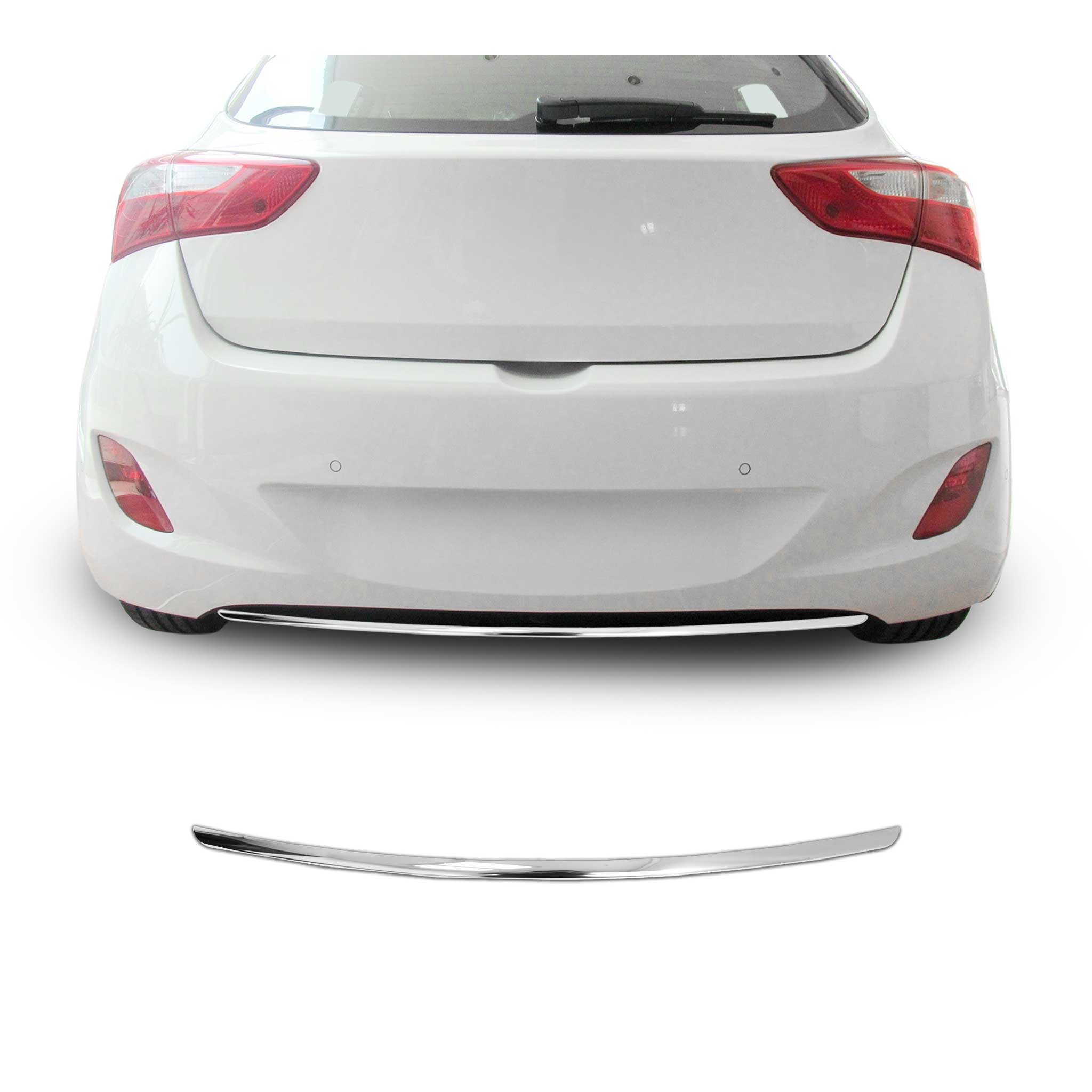 Heckleiste Stoßstangen Leiste für Hyundai i30 GD 2012-2017 Edelstahl Chrom 1tlg