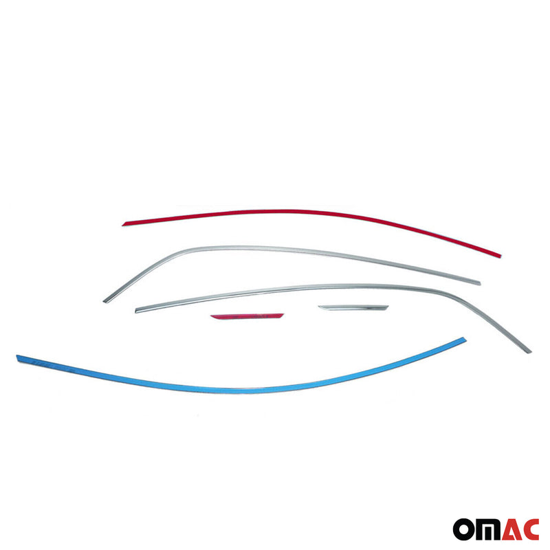 Fensterleisten Zierleisten für Renault Megane Limo 2016-2025 Edelstahl Chrom 6x