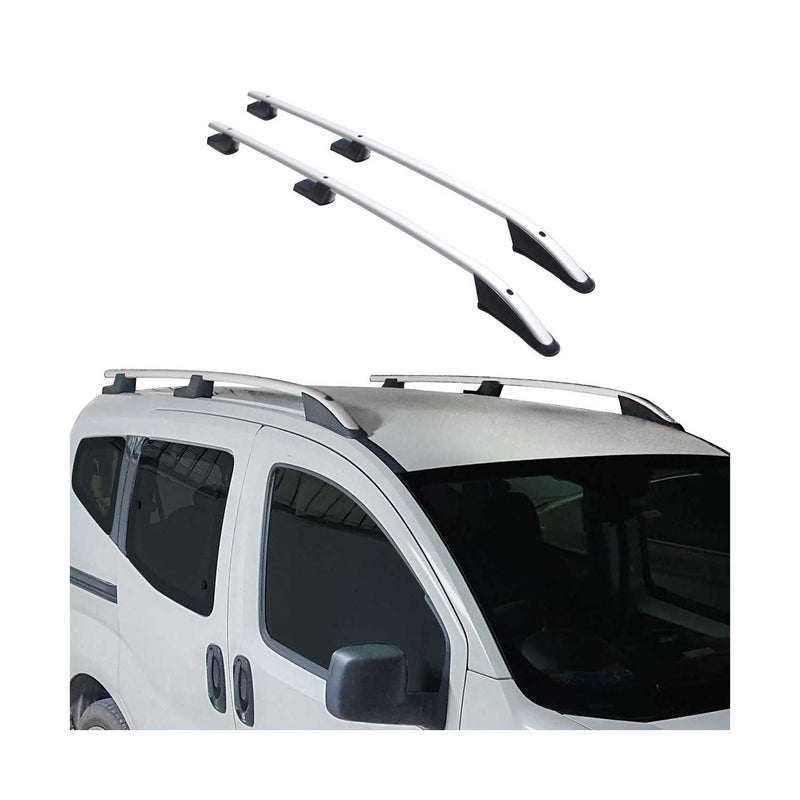 Aluminium Dachreling Querträger für VW Amarok DoubleCab 2010-2022 Silber 2x