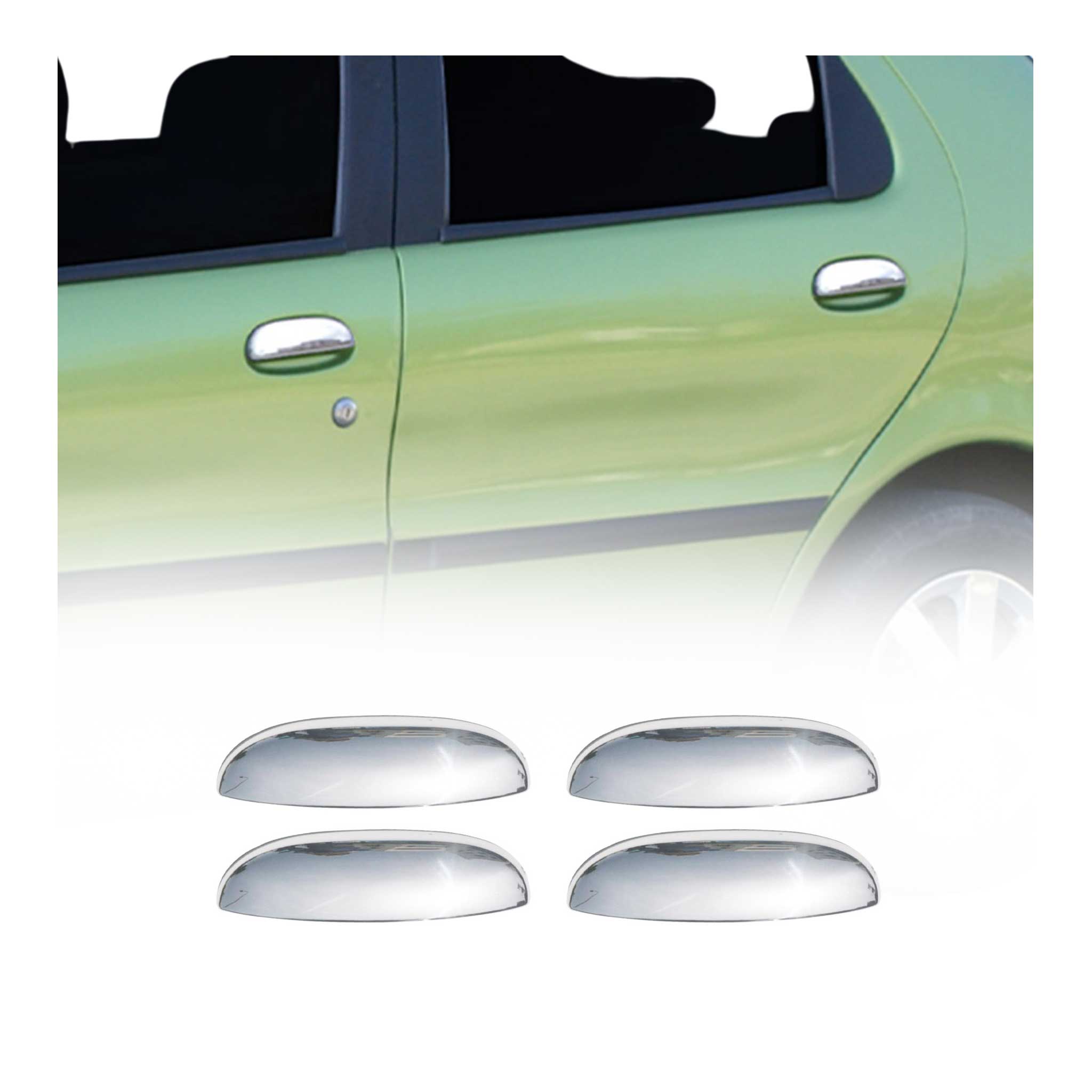 Chrom Türgriff Blende für Fiat Palio 1996-2000 4Tür Edelstahl 4tlg