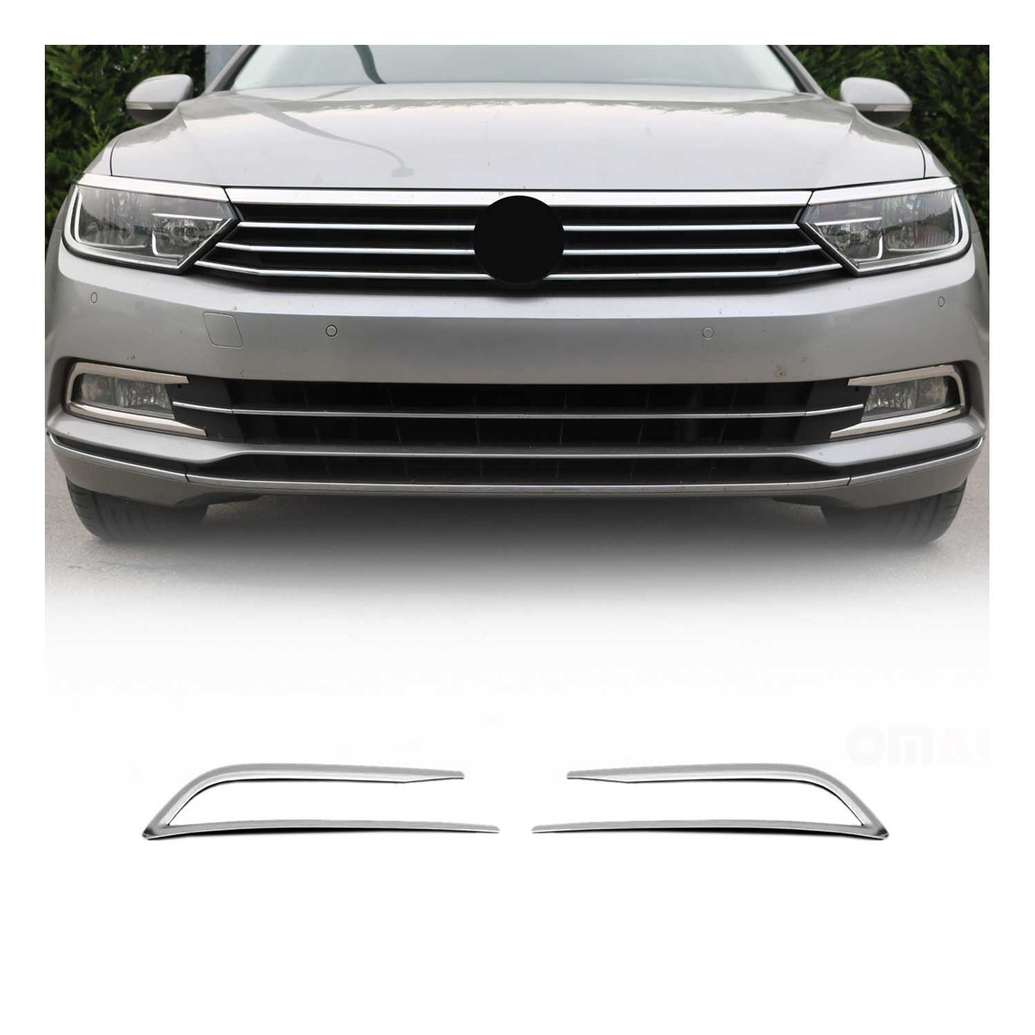 Nebelscheinwerfer Rahmen Chrom für VW Passat B8 3G 2015-2021 Edelstahl 2x