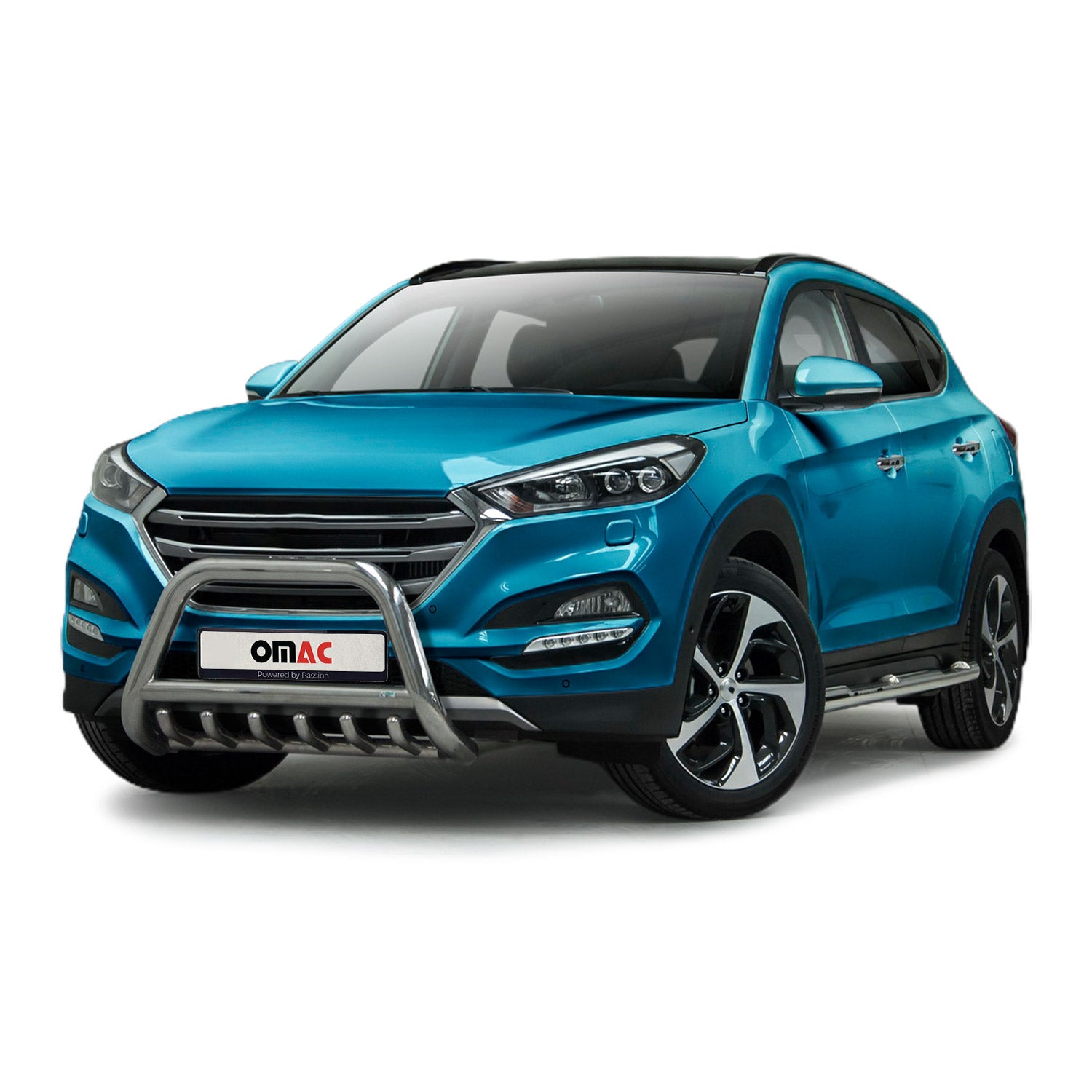 Edelstahl Frontschutzbügel für Hyundai Tucson 2015-2020 mit ABE Silber
