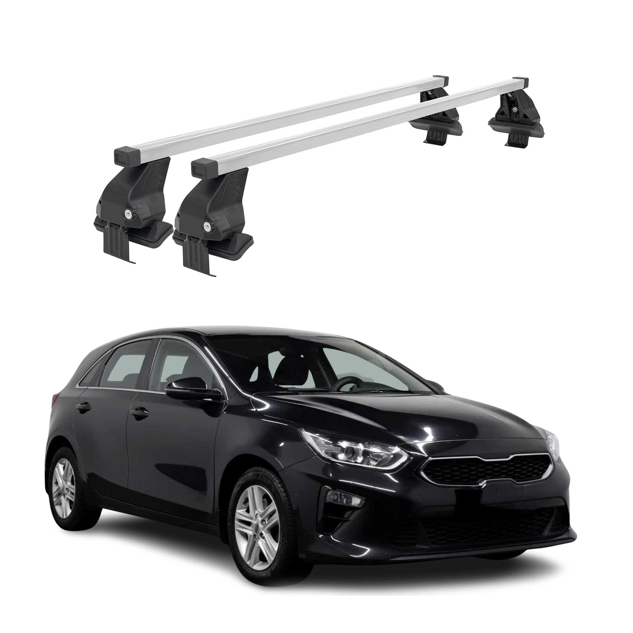 Menabo Dachträger Grundtäger für Kia Ceed SportsWagon 2019-2026 50kg Silber 2x