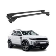 Dachträger Grundtäger für Dacia Duster mk3 2024-2026 75kg Aluminium Schwarz 2tlg