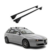 Dachträger Grundträger für Alfa Romeo 159 Sportwagon 2005-2011 Stahl Schwarz 2x