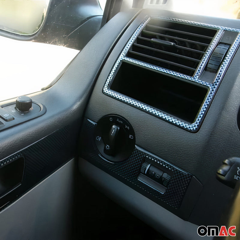 Innenraum Dekor Cockpit für VW Caravelle T5 2009-2015 Carbon Optik 29tlg