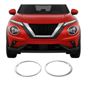 Scheinwerfer Leisten Scheinwerferblende für Nissan Juke 2019-2026 Edelstahl 2tlg