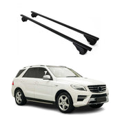 Dachträger Grundtäger für Mercedes ML Klasse GLE W166 2011-2015 75kg Schwarz 2x