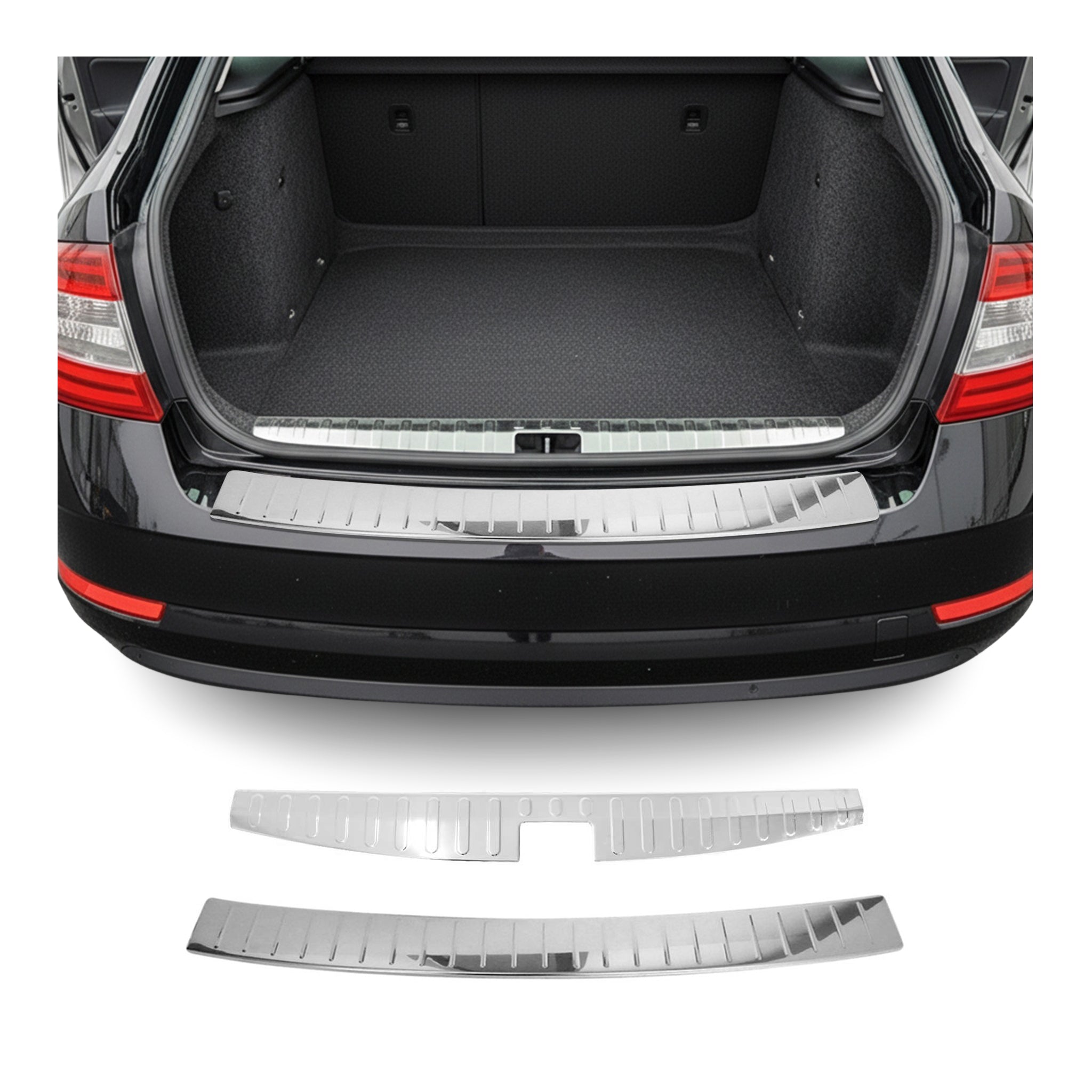 Ladekantenschutz & Stoßstange Satz für Skoda Octavia Kombi 2013-2019 Chrom 2tlg