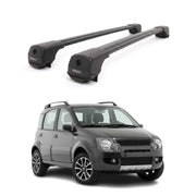 Dachträger Grundträger für Fiat Panda Cross 2012-2026 Aluminium 75kg Schwarz 2x