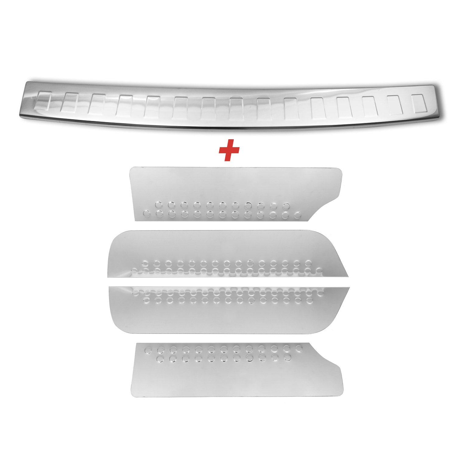 Ladekantenschutz Einstiegsleisten für VW T4 1990-2003 Edelstahl Chrom Satz 5tlg