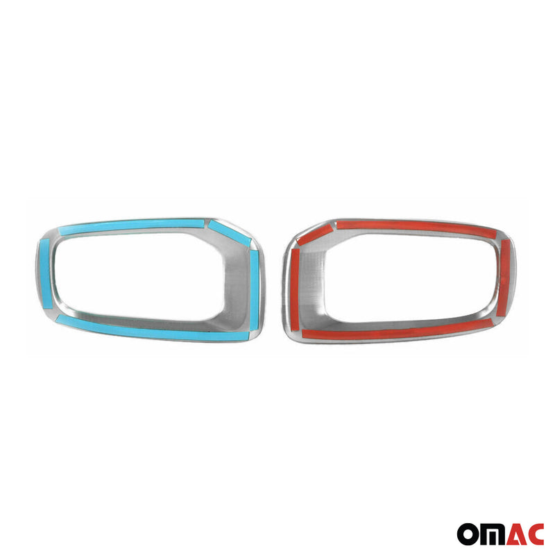 Fog light frame for Jeep Renegade 2014-2019 Brushed stainless steel 2x