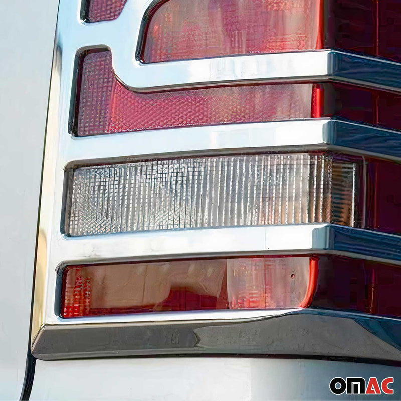 Rücklicht Leisten Heckleuchte für VW Multivan T5 2009-2015 Chrom ABS Silber 2tlg