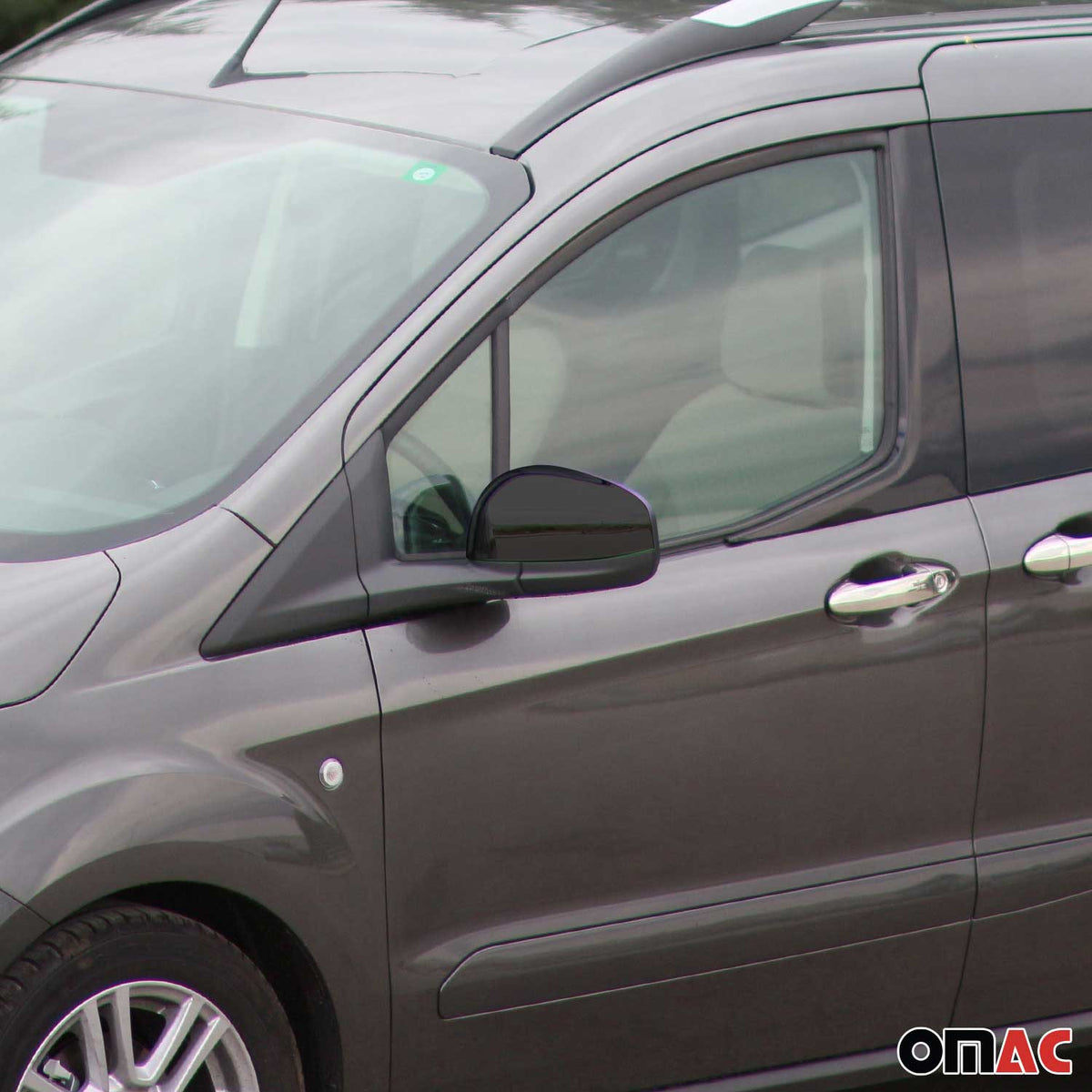 Spiegelkappen Spiegelblende für Ford Transit Tourneo Courier 14-24 Chrom Dunkel
