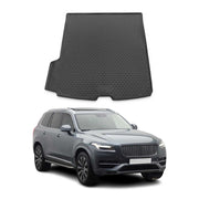 Kofferraummatte Kofferraumwanne für Volvo XC90 2014-2024 Gummi TPE Schwarz