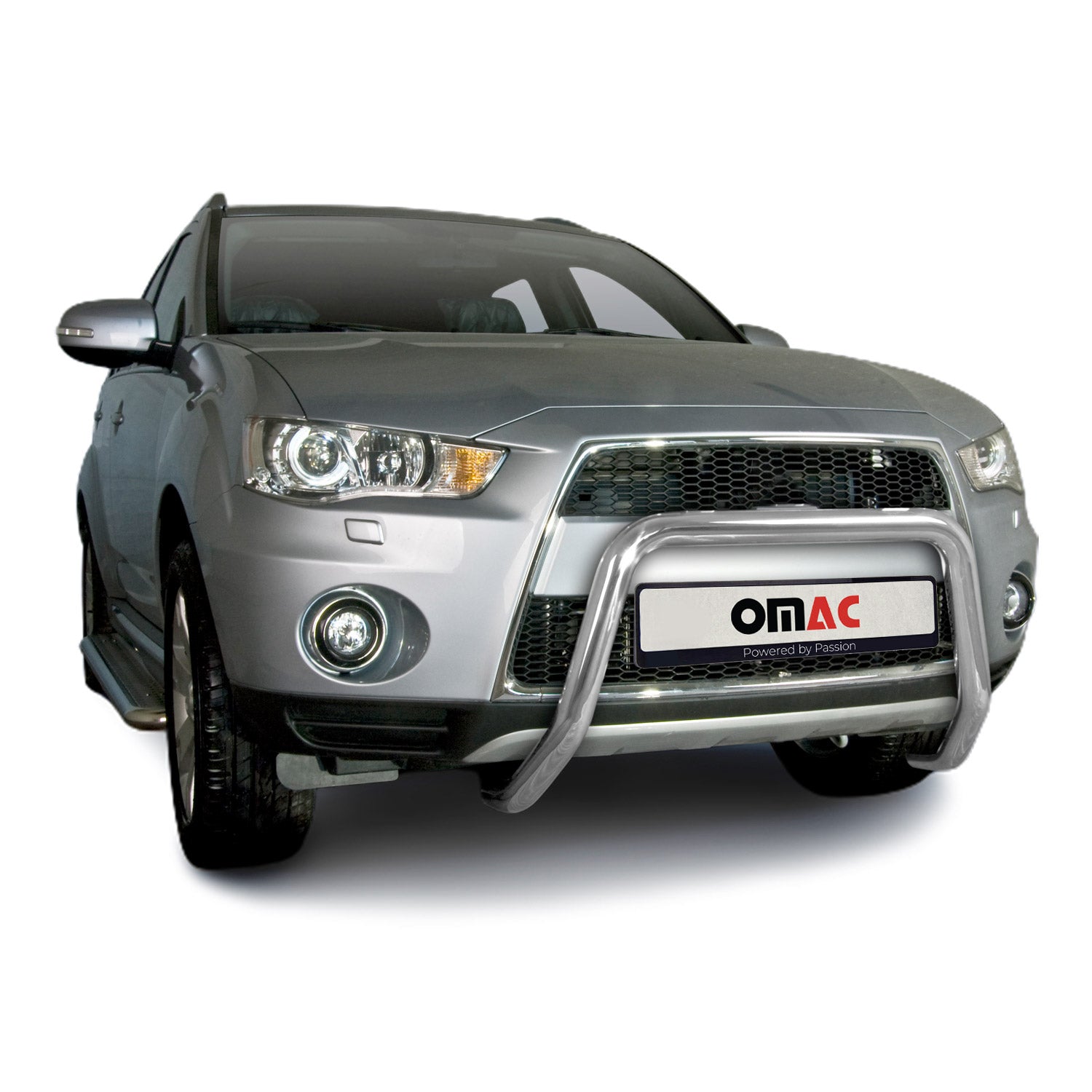 Frontbügel Frontschutzbügel für Mitsubishi Outlander 2010-2012 mit ABE Silber