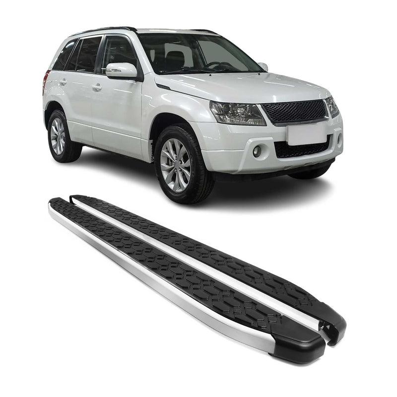 Alu Trittbretter Seitenschweller für Suzuki Grand Vitara 2005-2015 5tür Schwarz