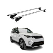 Menabo Dachträger für Land Rover Discovery 5 L462 2017-2026 Pre-FL Alu Silber 2x