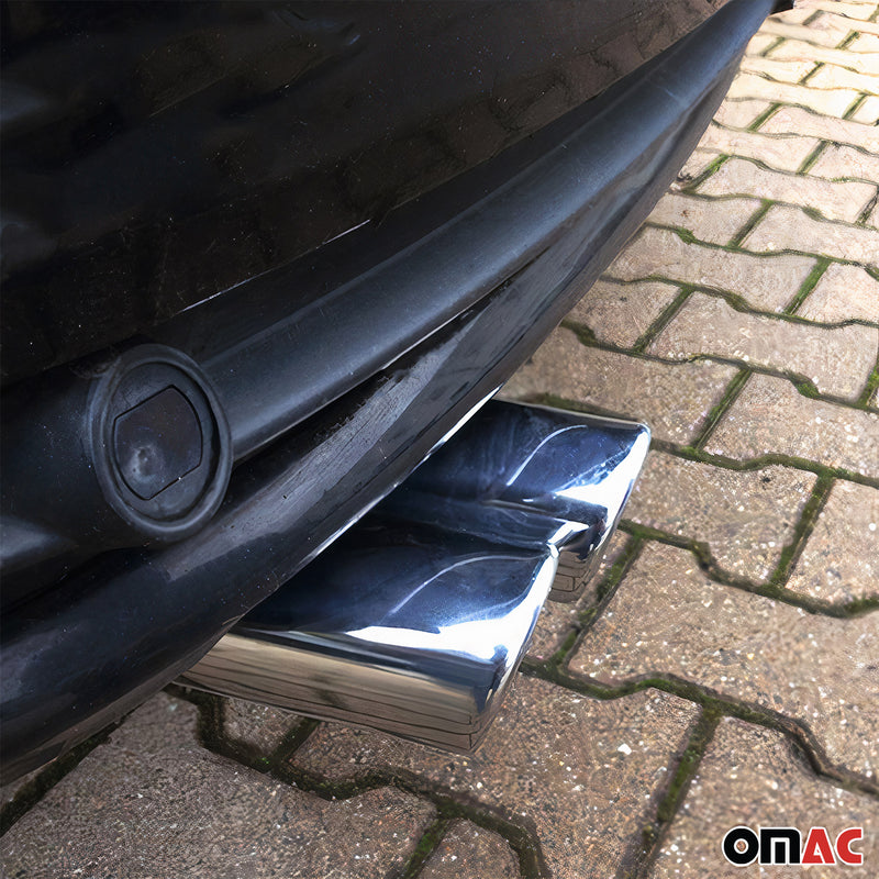Auspuffblende Endrohr für Mercedes W204 A209 C209 Edelstahl Chrom 1tlg