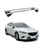 Dachträger Grundtäger für Mazda6 Kombi 2012-2025 75kg Aluminium Silber 2 tlg