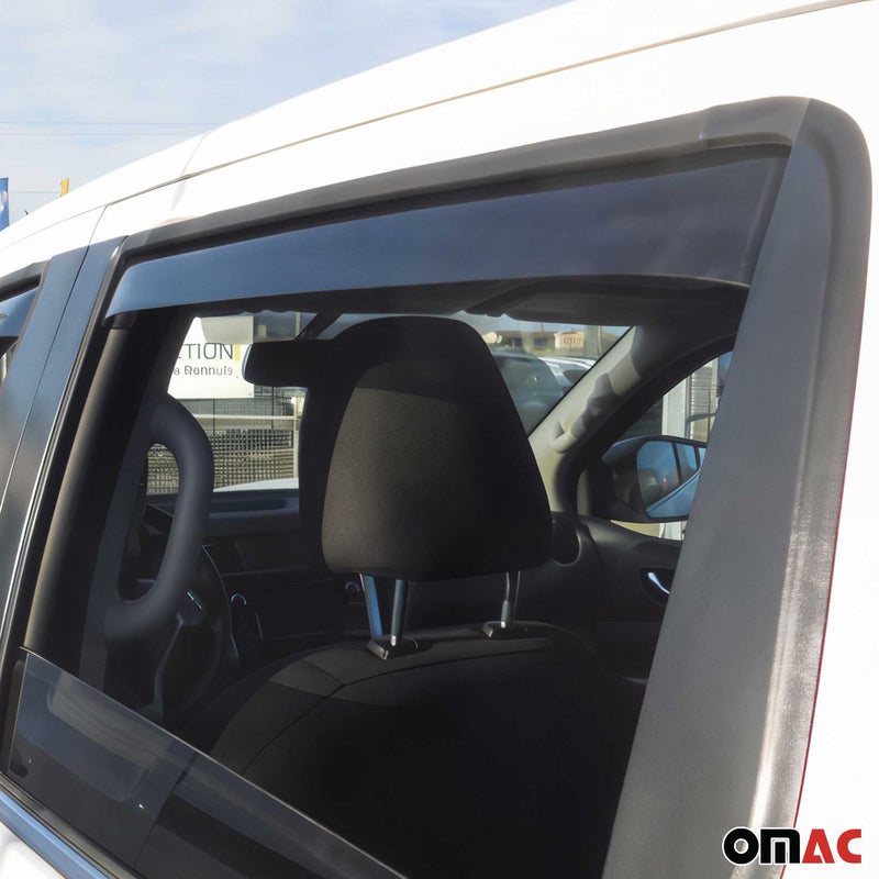 Windabweiser Regenabweiser für Renault Alaskan 2017-2025 Dunkel Acryl 4tlg