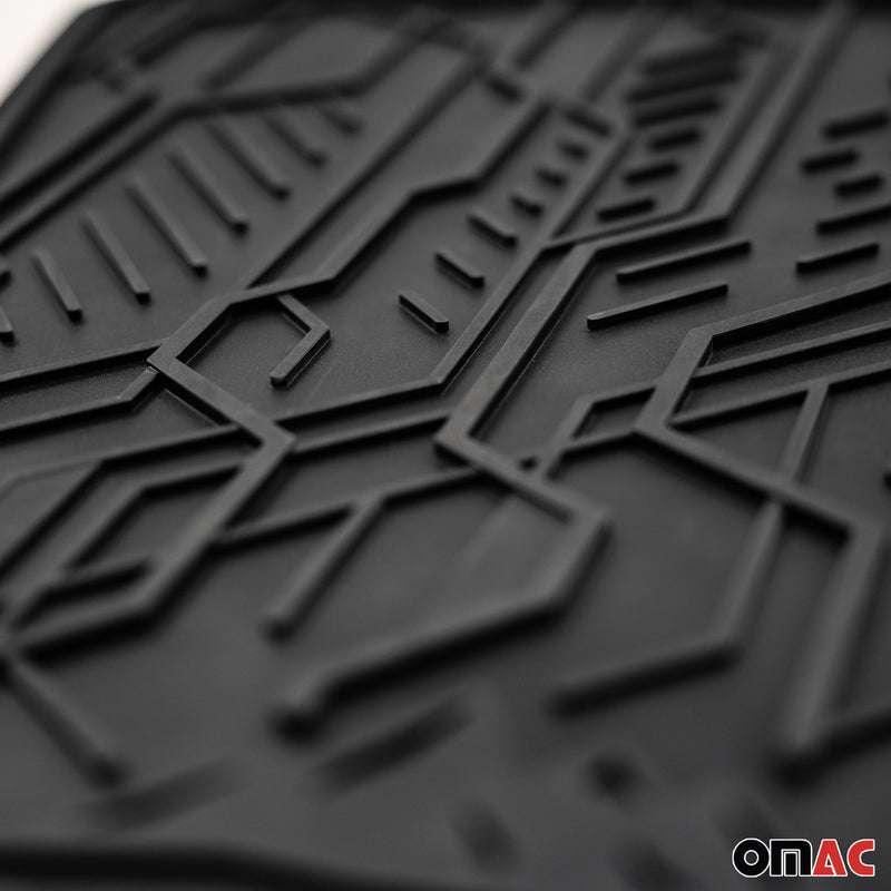 Fußmatten Gummimatten Automatten für Fiat Panda II 2003-2012 Gummi Schwarz 2tlg