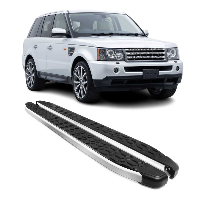 Alu Trittbretter Seitenschweller für Range Rover Sport L320 2005-2013 Schwarz