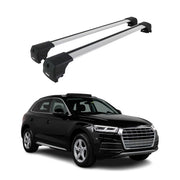 Dachträger Grundtäger für Audi Q5 mk2 FY 2017-2025 75kg Aluminium Silber 2 tlg
