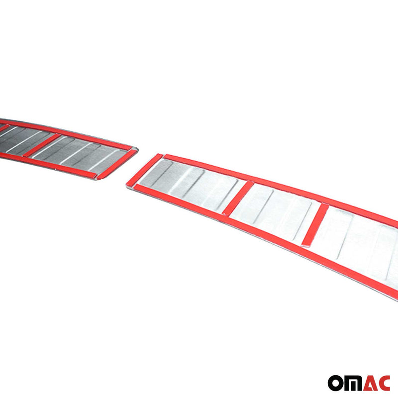 Innen Ladekantenschutz Stoßstange für Land Rover Discovery Sport Chrom Dunkel 2x