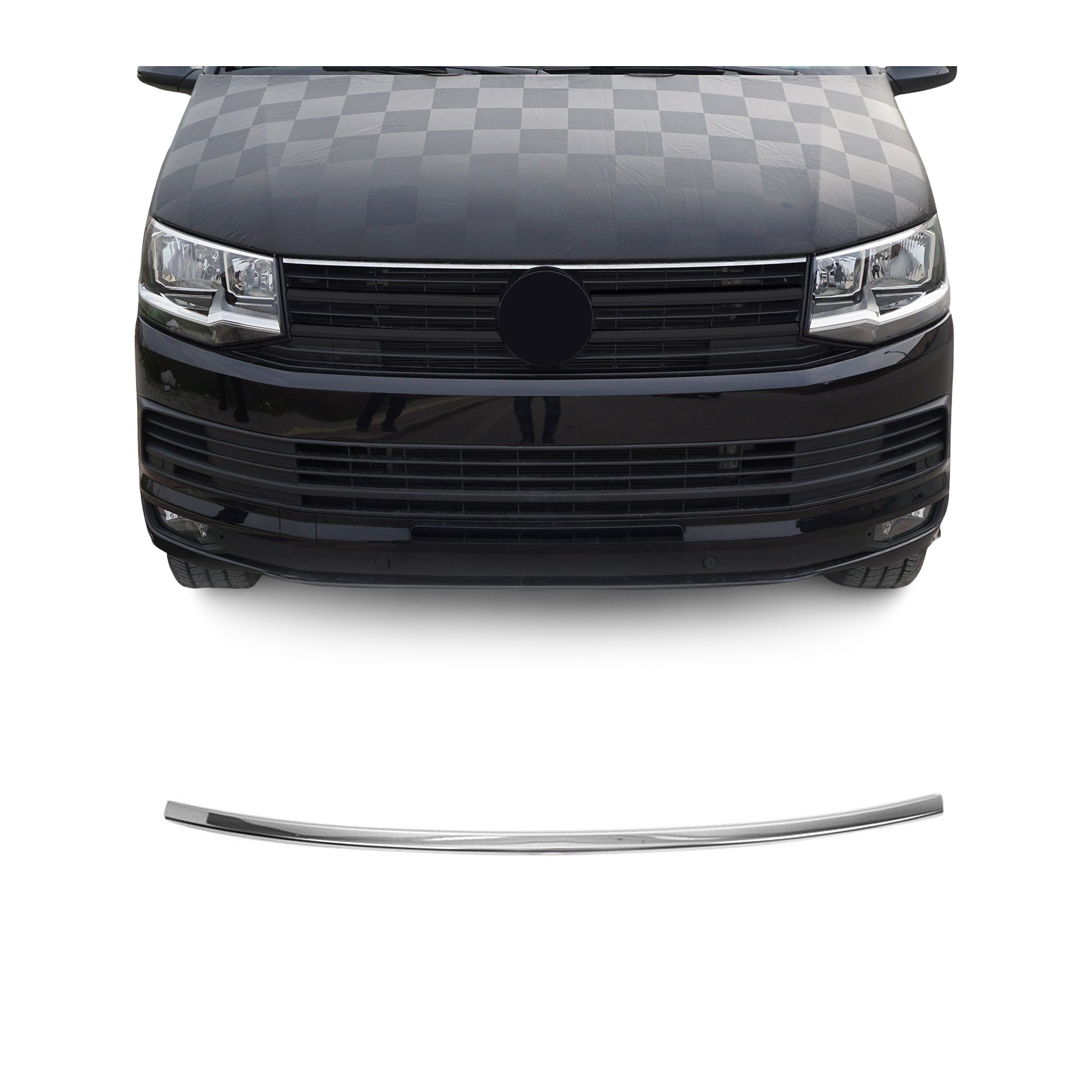 Motorhaube Chromleiste Frontleiste für VW T6 Multivan 2015-2019 Edelstahl Chrom