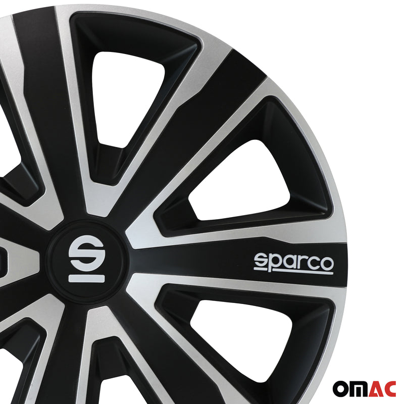 Sparco Radkappen 15 Zoll Palermo Schwarz 4tlg