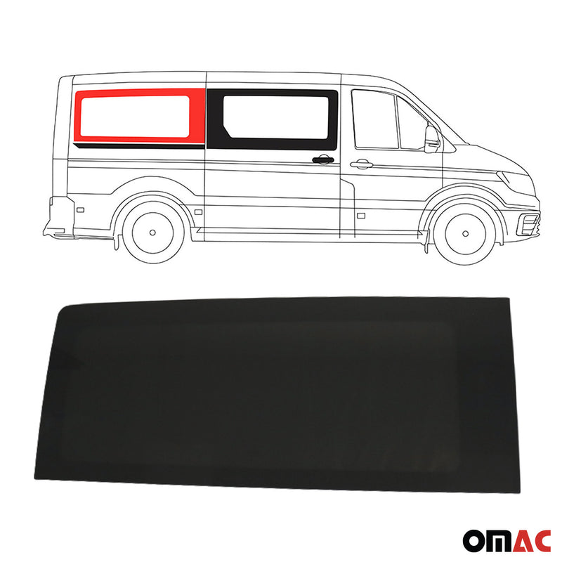 Seitenfenster Schiebetür für VW Crafter 2017-2024 Auto Fenster Rechts L2 Schwarz