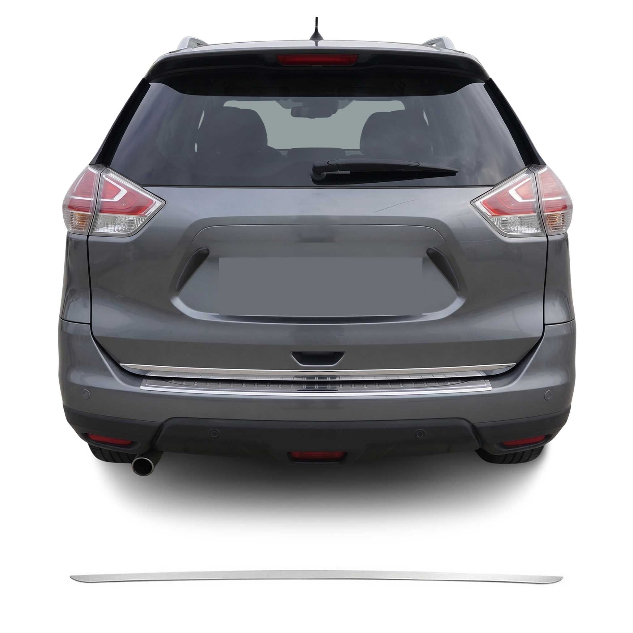 Kofferraumleiste Heckklappe Leiste für Nissan X-Trail 2017-2021 Edelstahl Chrom