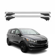 Menabo Dachträger für KIA Gran Sedona III / Sedona III 2014-2020 Alu Silber 2tlg