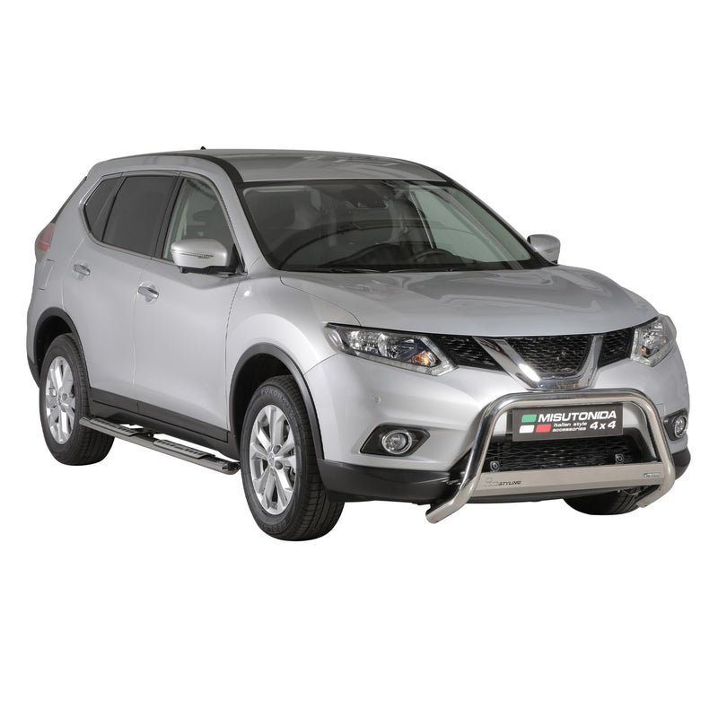 Frontbügel Frontschutzbügel für Nissan X-Trail 2015-2017 ø63mm Stahl Silber