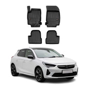 OMAC Gummi Fußmatten für Opel Corsa F 2019-2026 Premium TPE Automatten 4tlg