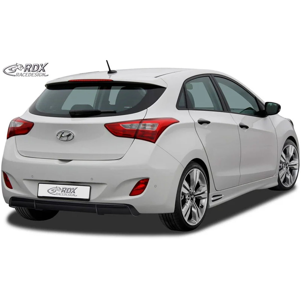RDX Heckschürzenansatz Diffuser für Hyundai i30 GD 2012- ABS Schwarz TÜV