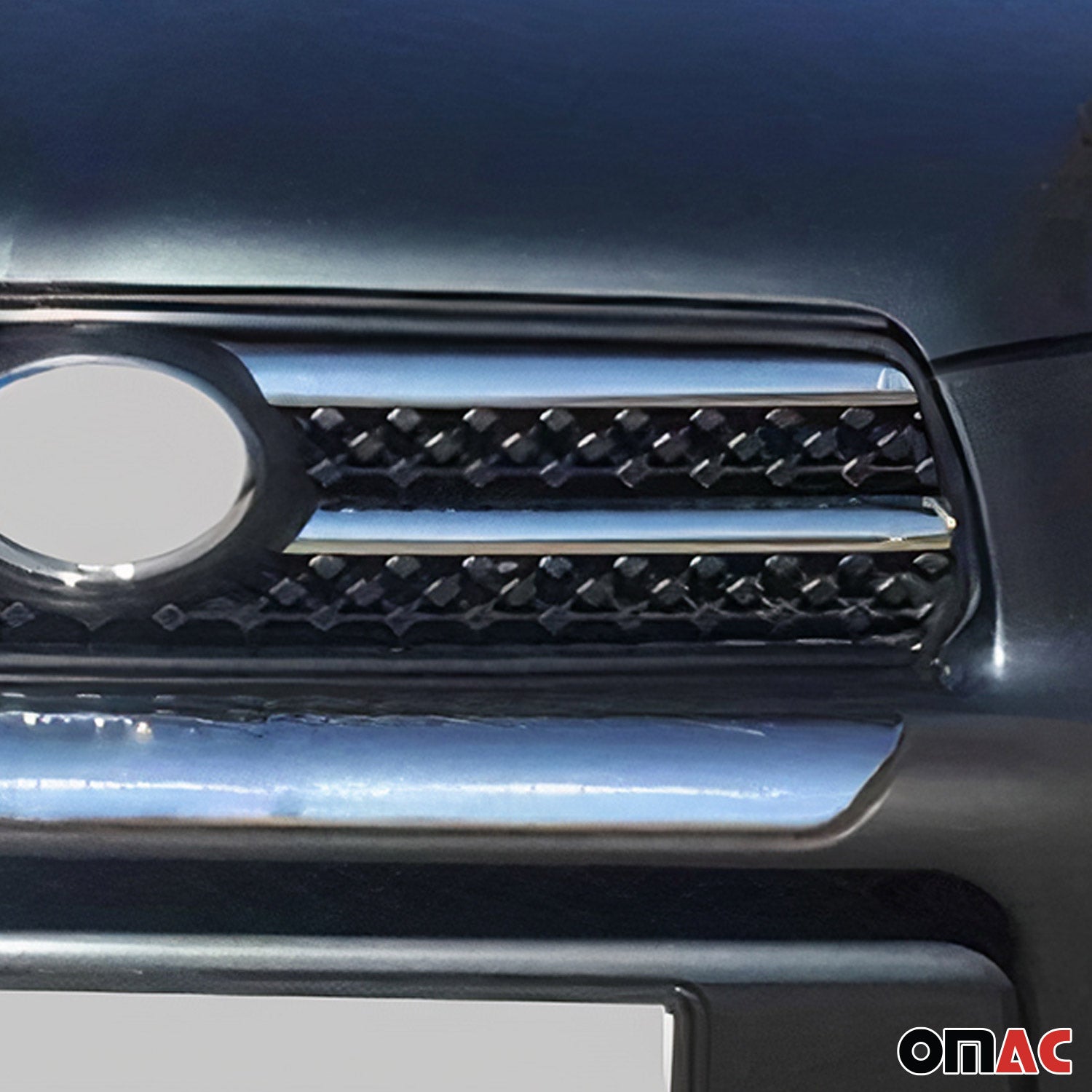 Kühlergrill Leisten Grillleisten für Toyota RAV4 2006-2009 Edelstahl Chrom 4tlg
