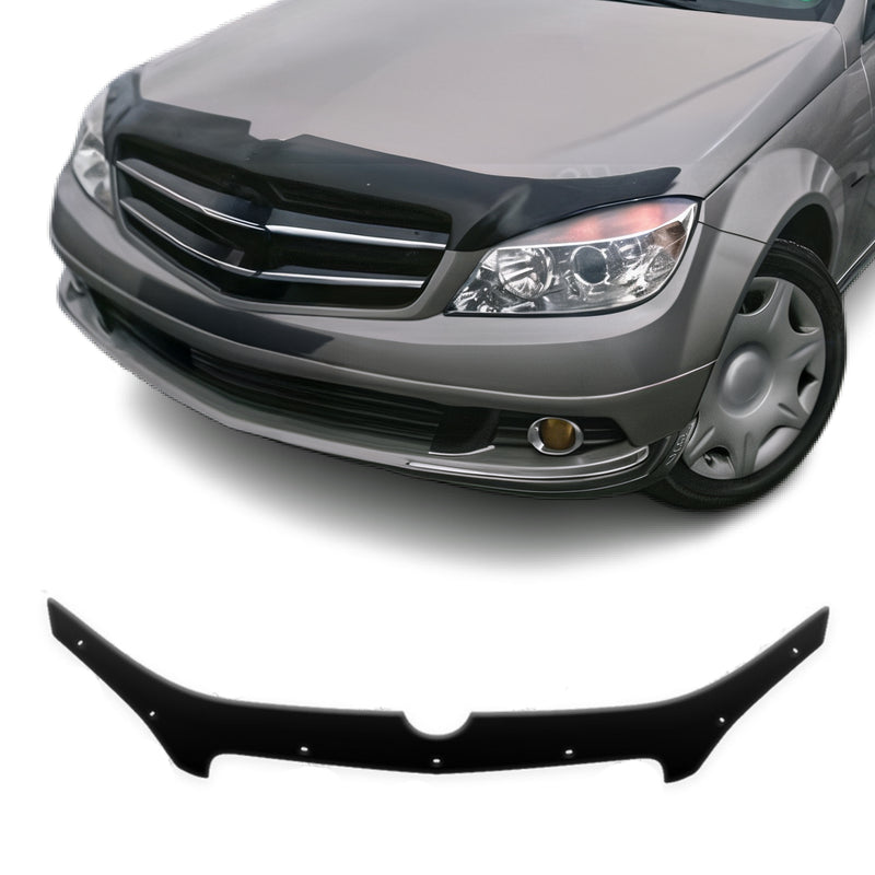 Motorhaube Deflektor Insektenschutz für Mercedes C Klasse 2007-2025 Dunkel