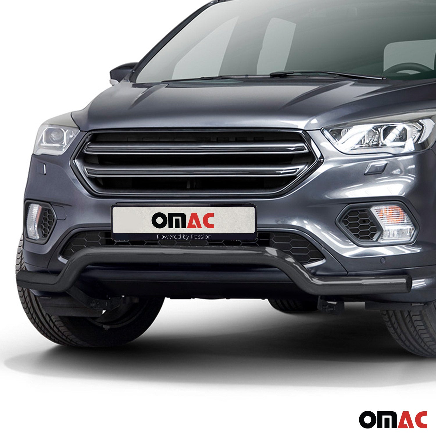 Frontbügel Frontschutzbügel Schutz für Ford Kuga II 2017-19 FL ABE Stahl Schwarz
