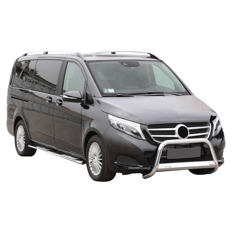 Frontbügel Frontschutzbügel für Mercedes Classe 2014-2019 ø63mm Stahl Silber